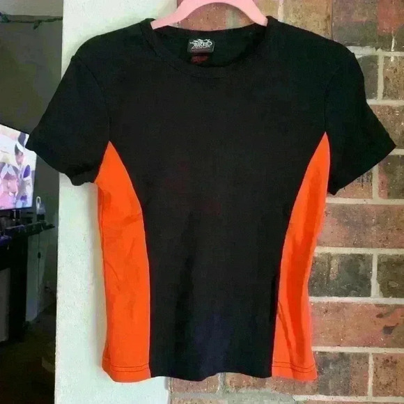 Tops - Womens Biker Design Shirt